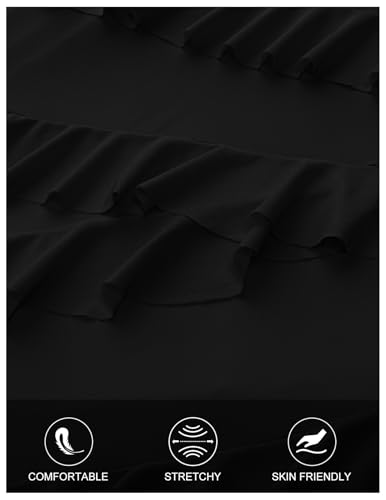 MEROKEETY Women's Fall 2025 Bodycon Maxi Dress Cowl Neck Long Sleeve Mesh Ruffle Wedding Guest Cocktail Dresses4