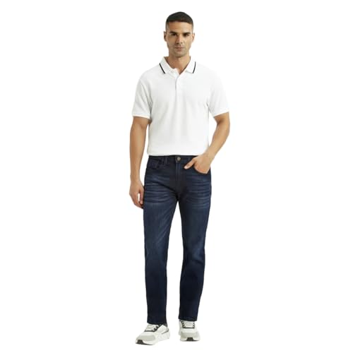 Image of Men's 511 Dark-Blue Slim Fit Mid Rise Jeans