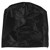 PRETYZOOM 420d Oxford Cloth Car Tire Storage Bag with Zipper, Black Silver Coated Waterproof Spare Tire Cover 65x90cm for Rv Trailer Wheel Protection