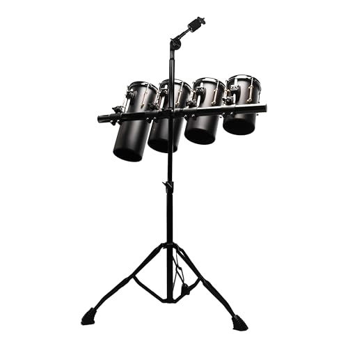 Beatello 4-Piece Carbon Steel Octobon-Style Rack Tom Set – 6'x14.5', 6'x12.5', 6'x11', 6'x...