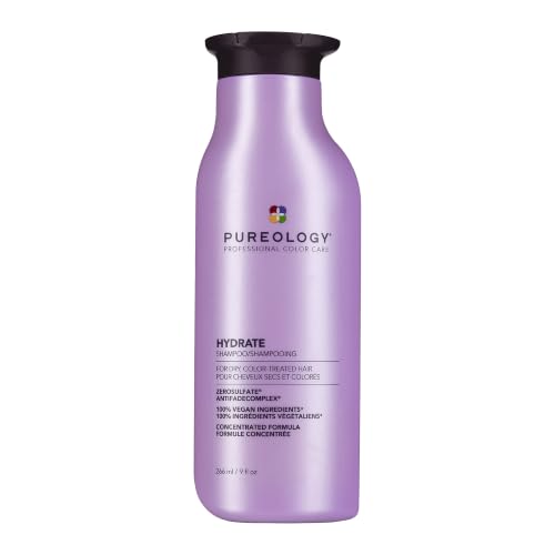 Pureology Hydrate Shampoo - For Dry or Color Treated Hair, Moisturizing Shampoo For Hydration...