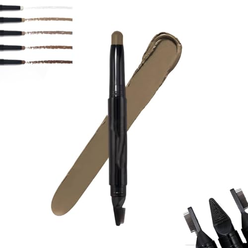 Image of Eyebrow Pencil with Brush 2 in 1 Easy Brow Stick, Waterproof Eyebrow Pencil, No Smudging, Smooth and Easy to Color, All-Day Wear Eye Make-Up (Taupe)