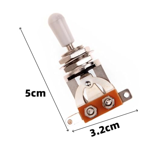 Selector de pastillas para guitarra 3 vías con tapa dorada miniatura 3