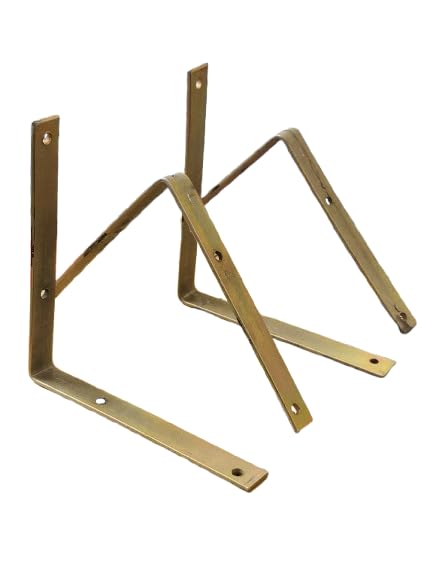 FTE L Angle Decor Wall Bracket for Shelves and Home Decor, Metal L Angle Bracket - Pack of 4 (6''x 6'')-image-45
