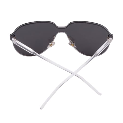 Lunettes de soleil vintage monobloc et grand modèle pour un look rétro chic - 6