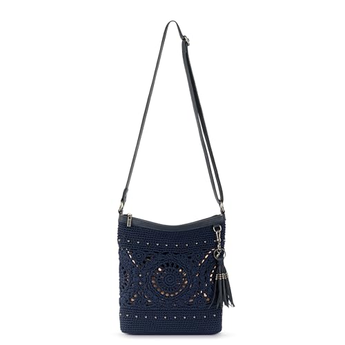 Image of The Sak Lucia Crochet Crossbody Purse - Zipper Closure & Adjustable Strap