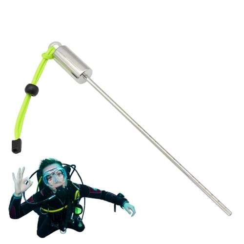 Manecillas de buceo bajo el agua con puntero sonoro y stick de acero