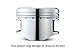 TOMEI Forged Piston Set (85.50mm bore, 34.70mm Compression Height) Compatible with Mitsubishi 4G63 (Evo 1-9, Eclipse) - Standard Stroke/Rebuild Application