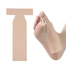 Turf Toe Straps -Heavy Duty Moleskin Brace for Big Toe Injuries - Self Adhesive Toe Straighteners - 5 Pcs