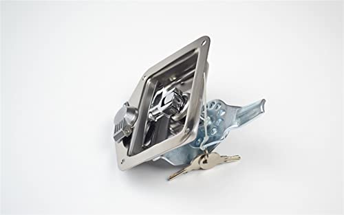 Cerraduras de rotación KmoNo de acero inoxidable para proteger maleteros y paneles 3