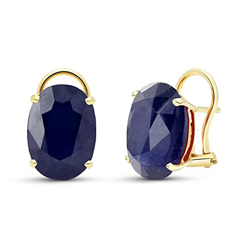 Galaxy Gold Gg 14K Yellow Gold French Clip Earrings With Natural Sapphires #TOP19
