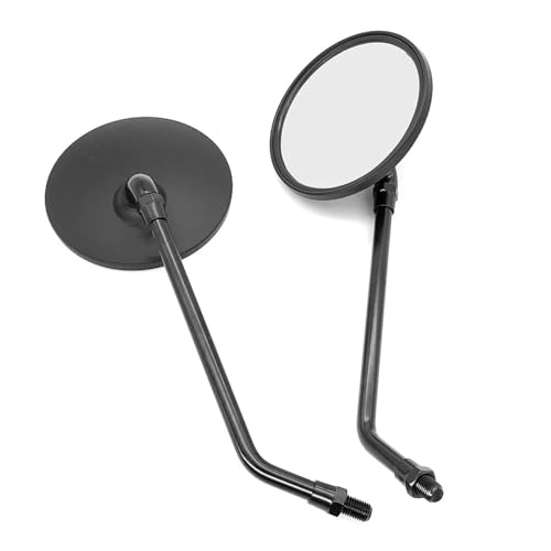 Rétroviseurs de guidon universels moto Yamaha ronds avec miroir à large champ de vision