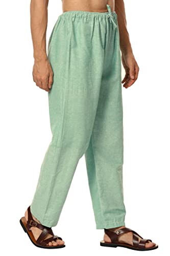 Image of Aatman One Size Men's Eco-Friendly Cotton Pyjama | Fits Waist Size 28 to 36 Inches