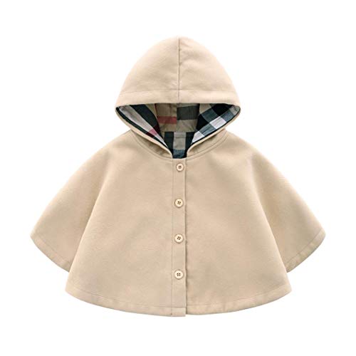 MODNTOGA Baby and Toddler Boys Girls Wool Blend Winter Hooded Outerwear Capes Poncho