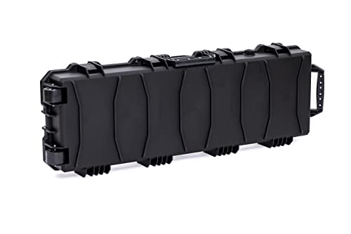 AR BRAND EST. 2021 Black Large All-Weather Precision Hard Rifle Case Waterproof Ultra Protective Gun Case with Intensive Foam Gun Case Hunting Case - Image 4