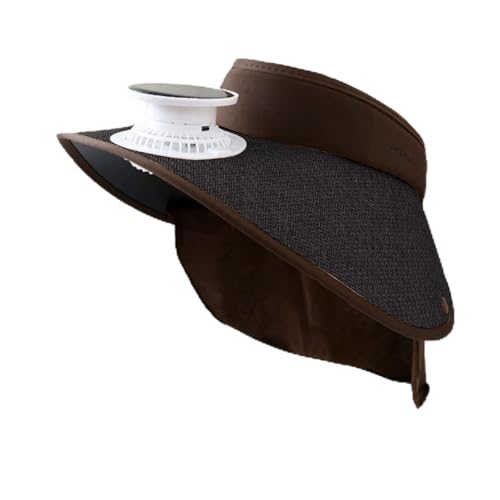 Casquette avec ventilateur coiffe protection UV adultes plein air randonnée