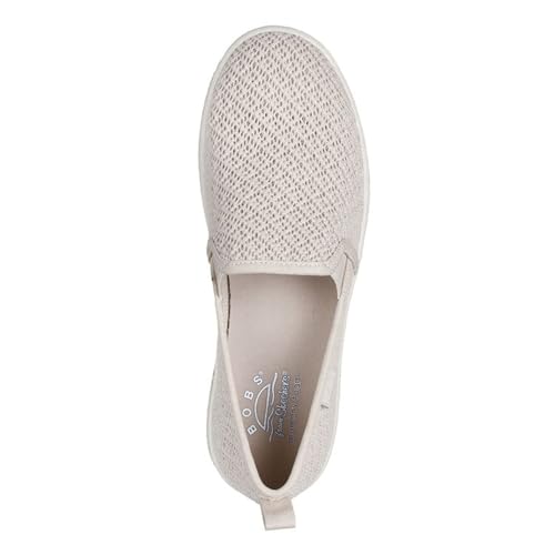 Skechers Skechers Women's, BOBS Flexpadrille Luxe - Summer Sky Slip-On, 8, Natural
