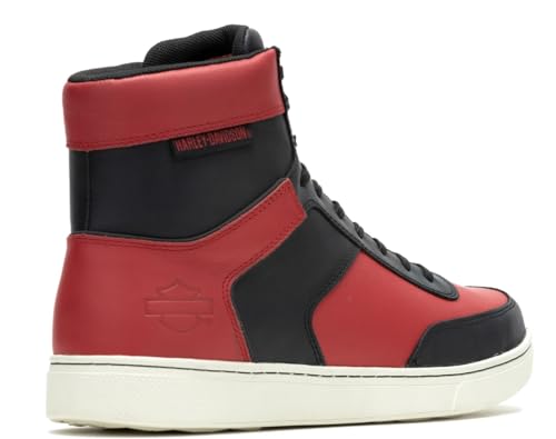 Harley-Davidson Men's Grady Ride 5.25" Red/Black Motorcycle Sneaker Boots D963053
