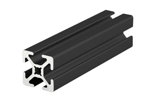 8020, 1010, 10 Series 1 Inch x 1 Inch T-Slotted Aluminum Extrusion DIY Extruded Linear Slot Bar Rail 80/20 (Smooth, Black Anodize, 36" Long)
