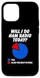 Fácil instalación Carcasa para iPhone 14 ¿Haré radioaficionado hoy? Sarcastic Pie Chart Amateur Radio