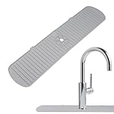 Focenat Tapete de Silicona para Fregadero de Cocina Silicone Faucet Mat, Protector contra Salpicaduras para Fregadero,...