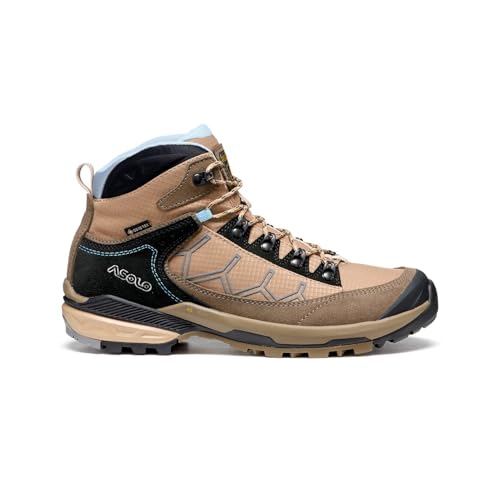 ASOLO Women's Falcon EVO GV Waterproof Breathable Lace-Up Outdoor Hiking Boots w/Suede & Nylon Upper, High-Traction Outsole, Cortex/Alpaca, 10