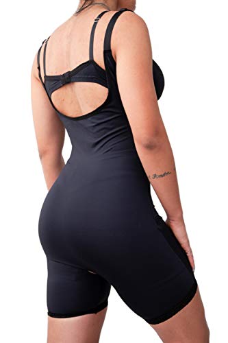 Body Modelador Comprime Abdômen Reduz Medidas Anti Flacidez Cor:Preto;Tamanho:P;Gênero:Feminino