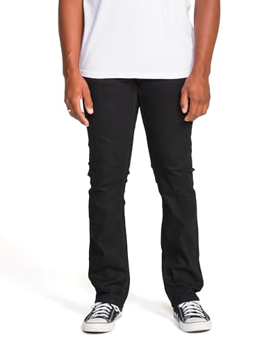 Volcom Men's V Vorta Stretch Denim Pant-Slim Fit, Comfortable & Flexible, Durable Cotton Blend Jeans for Casual or Everyday Wear, V Black