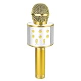 Mikrofon Kinder, Drahtloses Karaoke Mikrofon für Kinder, Spielzeug Kinder, KTV Karaoke Maschine, Karaoke Mikrofon Bluetooth Ab 3-12 Jahre