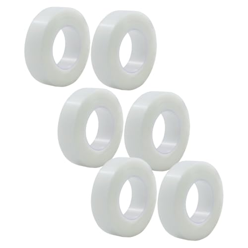 TEHAUX 6rollos Cinta de Párpados Dobles Microporosa Transpirable de Celo para Ojos Translúcido para Maquillaje y Cuidado Médico