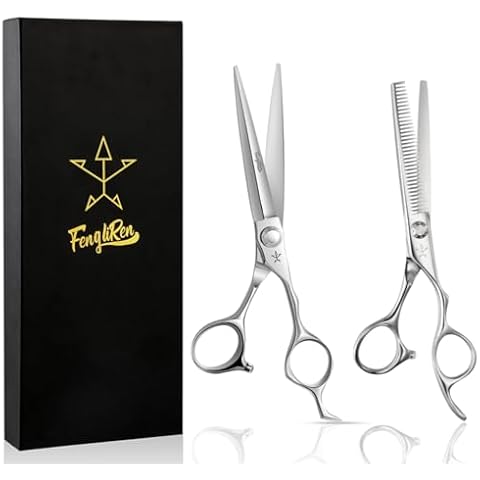 Fengliren High-end Professional Extremely Very Sharp Barber Hair Cutting Scissors Hairdresser Shears For Hair 6.25 6.5 Inch Haircut Scissor Made Of Stainless Steel Alloy Cover