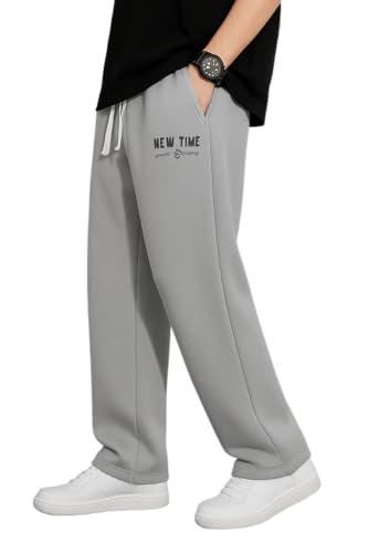 Image of Samfor Mid-Rise Stretchable Joggers in Premium Polycotton Comfort Blend for Street and Lounge Wear - Korean Style Baggy Track Pants for Men