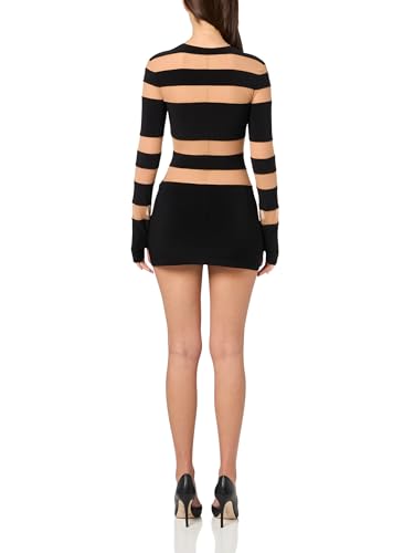 Norma Kamali Women's Spliced Long Sleeve Pickleball Dress2