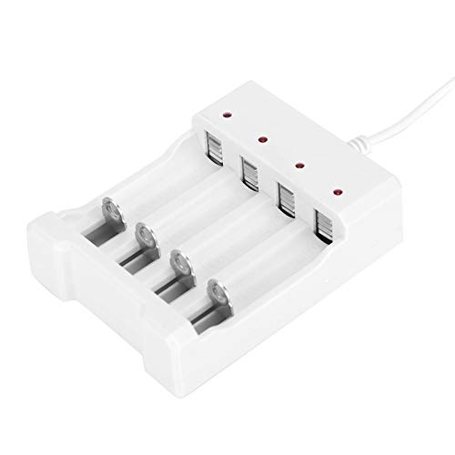 4 Slot Professionele USB-oplader Hoge temperatuurbestendigheid Milieuvriendelijke batterijoplader voor AA/AAA-batterij - Afbeelding 4