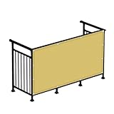 Onxyrbyte Schermi Divisori e Protettivi per Balconi,Esterno per Privacy,Recinzione Copertura per Privacy Balcone,Telo Balcone ringhiera,con Occhielli e Fascetta,per Balcone Giardino terrazza