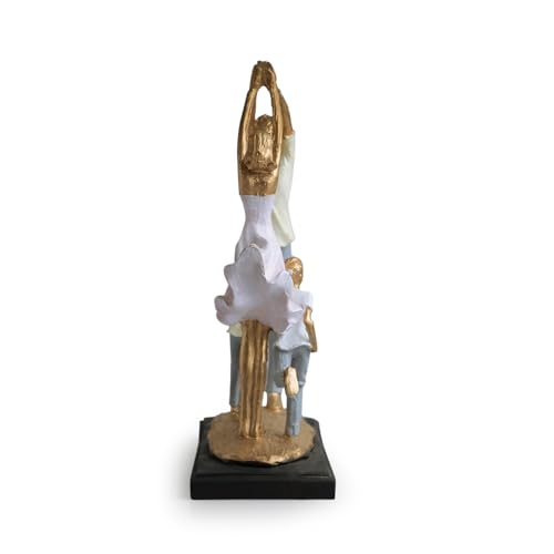 Image of ExclusiveLane 'Family Bliss' Modern Decorative Showpiece for Home Decor (Resin, Handcrafted, 30.7 cm)|Multicolored
