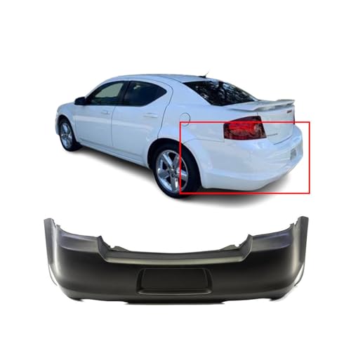 Image of FitParts Compatible with Dodge Avenger 2011-2014 Rear Bumper Cover