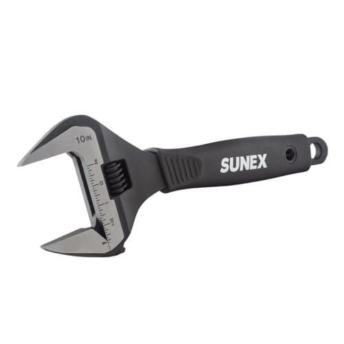Sunex 9613 Adjustable Wrench, 10' Wide Jaw