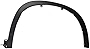 Koolzap Compatible with 14-19 Highlander Front Fender Flare Wheel Opening Molding Black Right Side