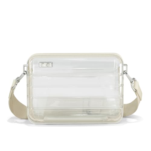 Image of Away Stadium Bag, Stadium-Approved Clear Purse & Crossbody Bag | Clear Stadium Bag for Concerts, Festivals and Sports Events, Compact 5 inch x 3 inch x 7 inch Crossbody Design