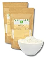 Kokosnussmilchpulver 1000 g (2*500g) von der Grünen Essenz - Kokos Milch Pulver getrocknet - Vegan - Proteinpulver - für pflanzliche und laktosefreie Getränke - vegane Milch ohne Zucker (1000 Gramm)