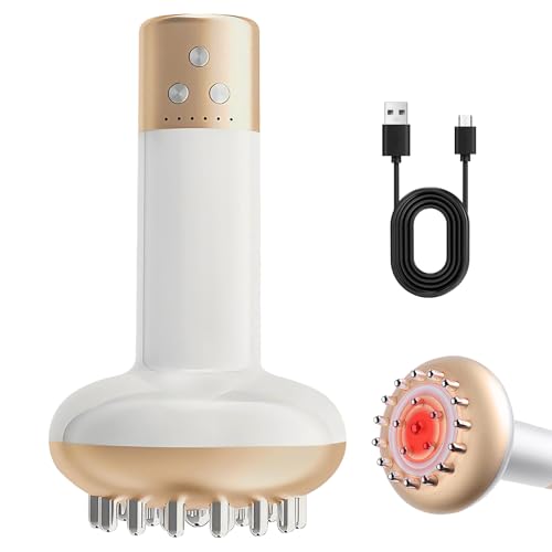 Appareil de Drainage Lymphatique Électrique, Anti-Cellulite, Microcourant 6 Niveaux, Thérapie Lumière Rouge, Température Réglable (30°C-60°C) pour...