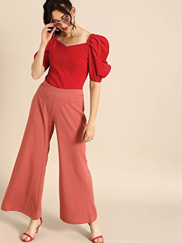 Image of Women's & Girl's Solid Short Sleeve Crop Top (LY-TopD6 Variation)