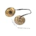 1Pair Nepal Finger Cymbals Percussion Zills Instrument for Yoga Spiritual Mindfulness Tibetan Rituals and Music Performances