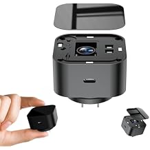 Phone Charger, 1080P Motion Detection & Night Vision/2.4G WiFi, 170 Wide-Angle SD Storage/Free App Remote View for Indoor Home/Office/Pets Security.