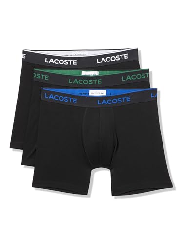 Lacoste Men's Cotton Stretch Essentials Boxer Briefs, 3-Pack (Amazon Exclusives) - Main Image