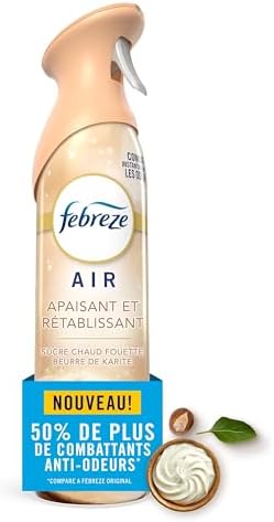 Febreze Air, Air Freshener Spray, Odour Fighting Room Spray, Deodourizer for Home Bathroom Kitchen Office Apartment Dorm Room Classroom, Soothe & Restore, 230g, 1ct