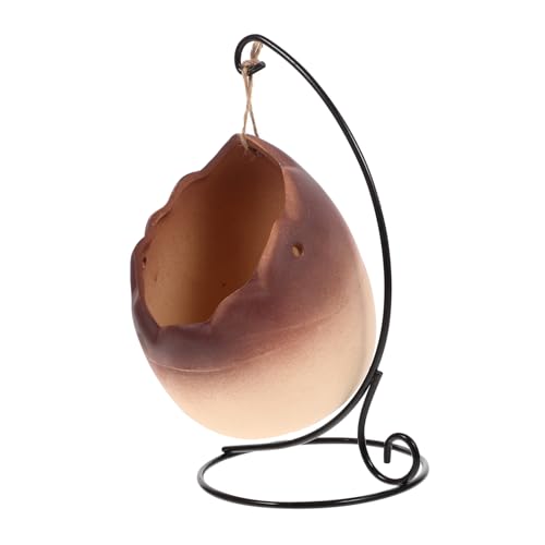 Toddmomy Maceta Colgante De De Huevo para Suculentas Diseño Moderno para Decorar