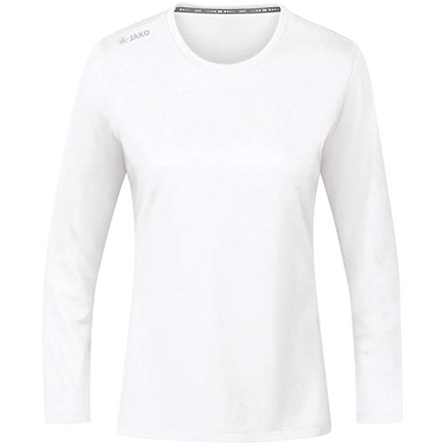 JAKO Damen Longsleeve Run 2.0, Weiß, 36