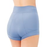 [チャーメイクボディ] 吸水ショーツ 生理用ショーツ 雲パンツ 漏れ防止 ハイウエスト やさしい履き心地 サニタリーショーツ 防水パンツ 通気性 アクティブ 日中用 夜用 すっきり美尻 レディース (M, ブルー)